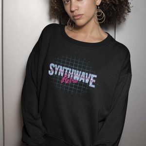 Synthwave Style Retro Sweatshirt Women's -Image by Shutterstock